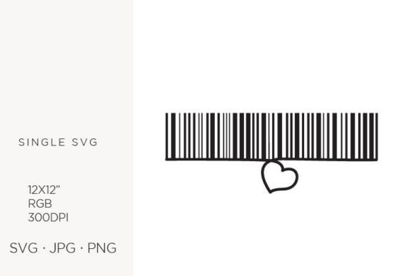 Barcode Heart, Vector: Icons & Graphics for Local Branding