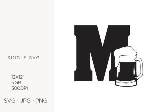 Big Glass of Beer, Letter M Graphics & Icons
