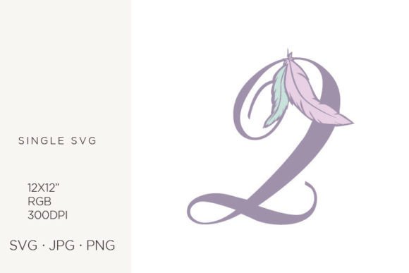 Bohemian Feather, Boho Letter Q Graphics & Icons