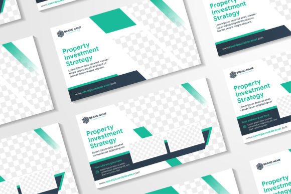 Investment Strategy Horizontal Banner: Graphics & Print Templates