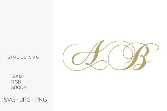 Monogram, Letter A and Letter B Graphics Icons