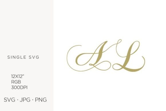 Monogram, Letter a and Letter L Graphics & Icons