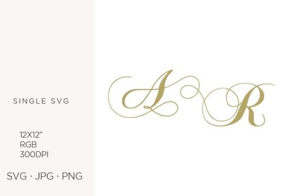 Monogram, Letter A and Letter R Graphics Icons