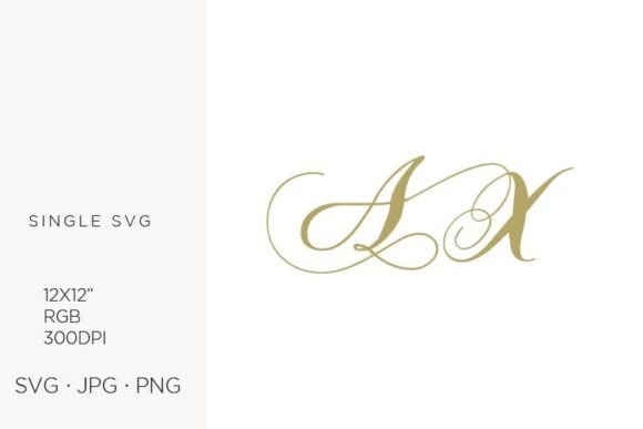 Monogram, Letter A & X Graphics Icons