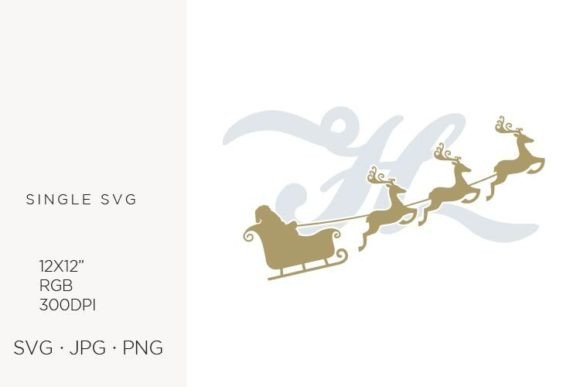 Santa Claus Sky Sledge, Letter H: Festive Icons & Graphics